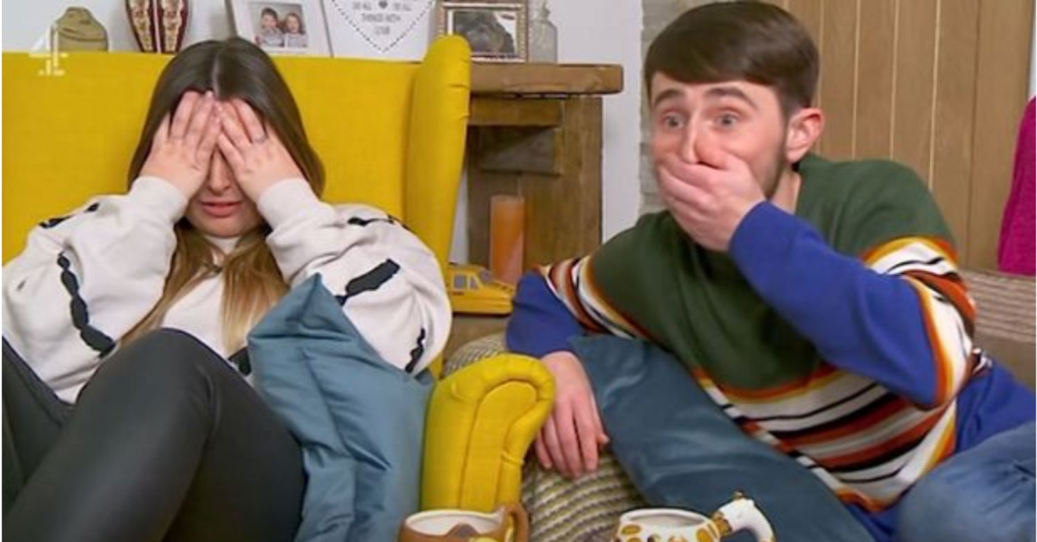 Pete and Sophie were mortified (Credit: Channel 4)