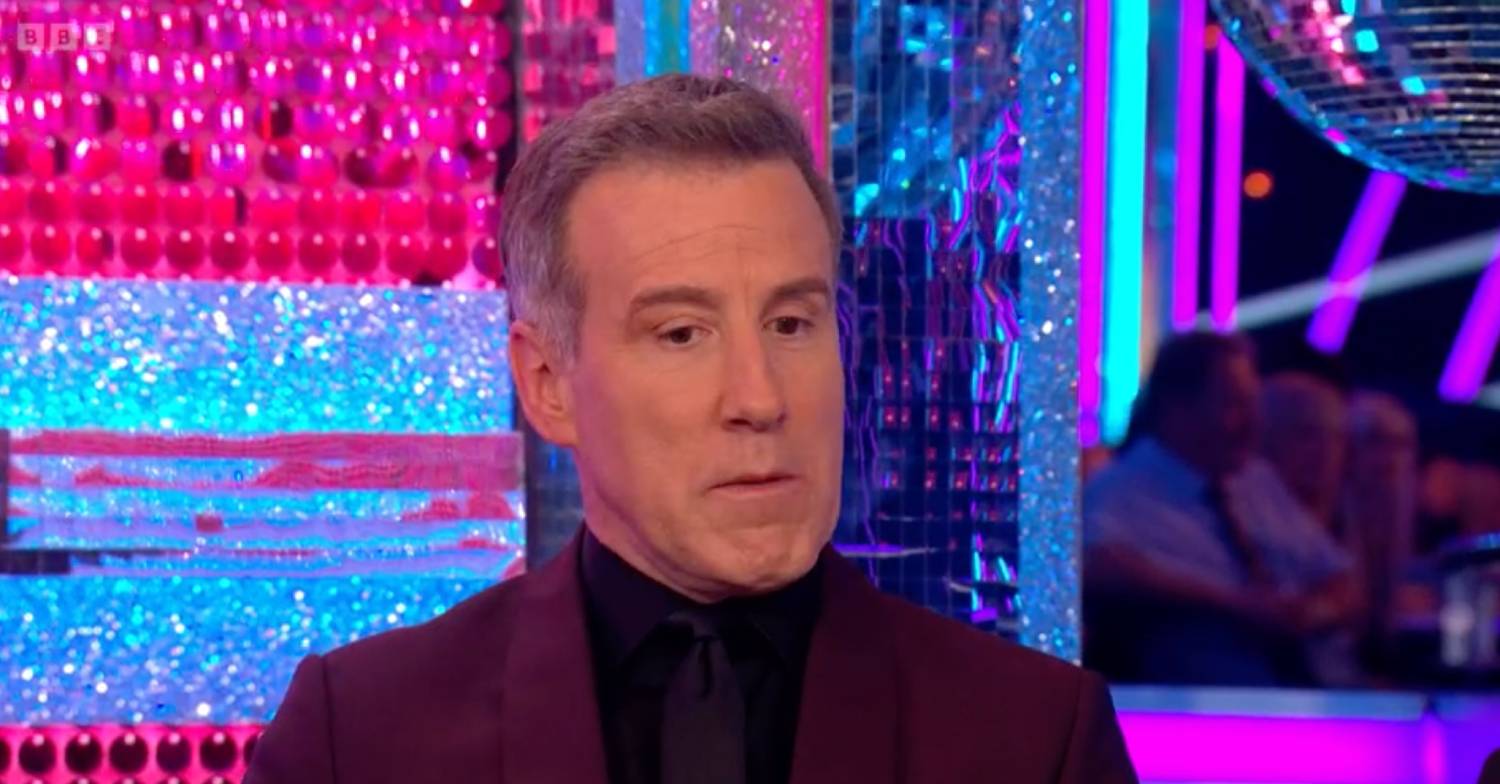 Strictly judge Anton du Beke looks downwards