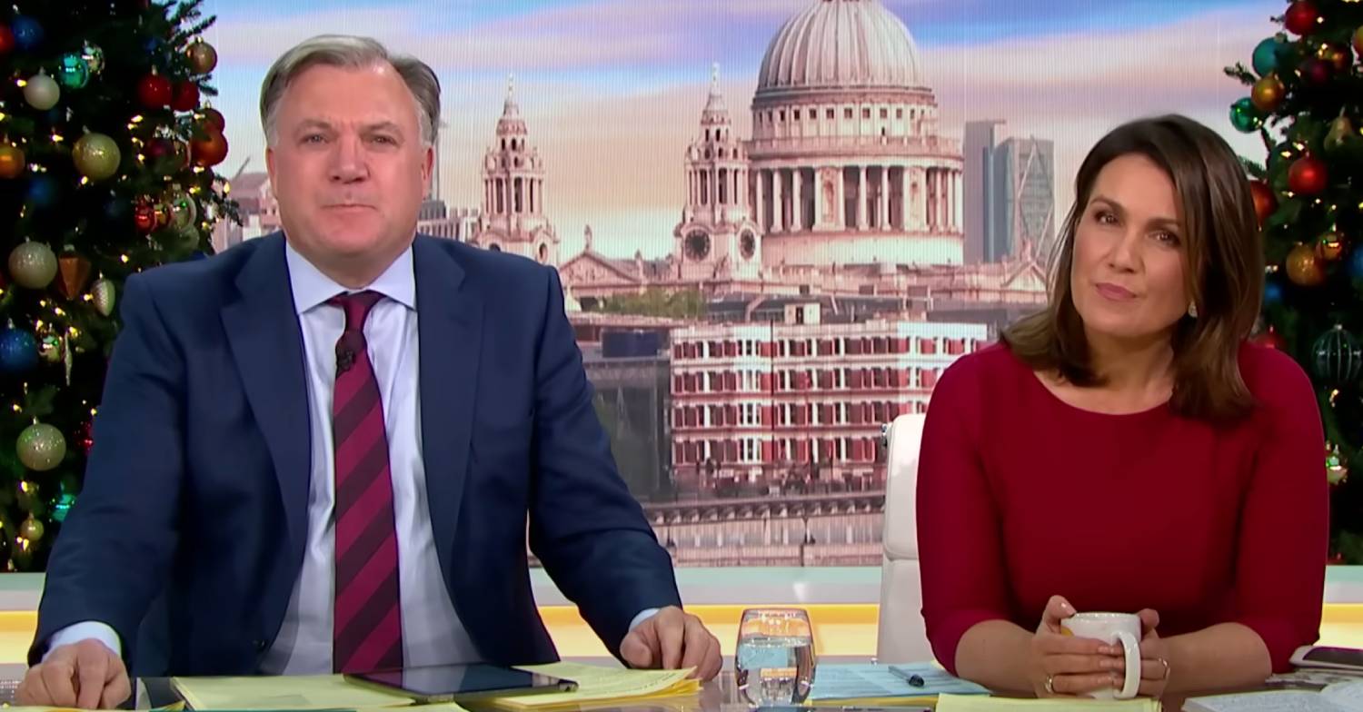 Susanna Reid hosts GMB alongside Ed Balls
