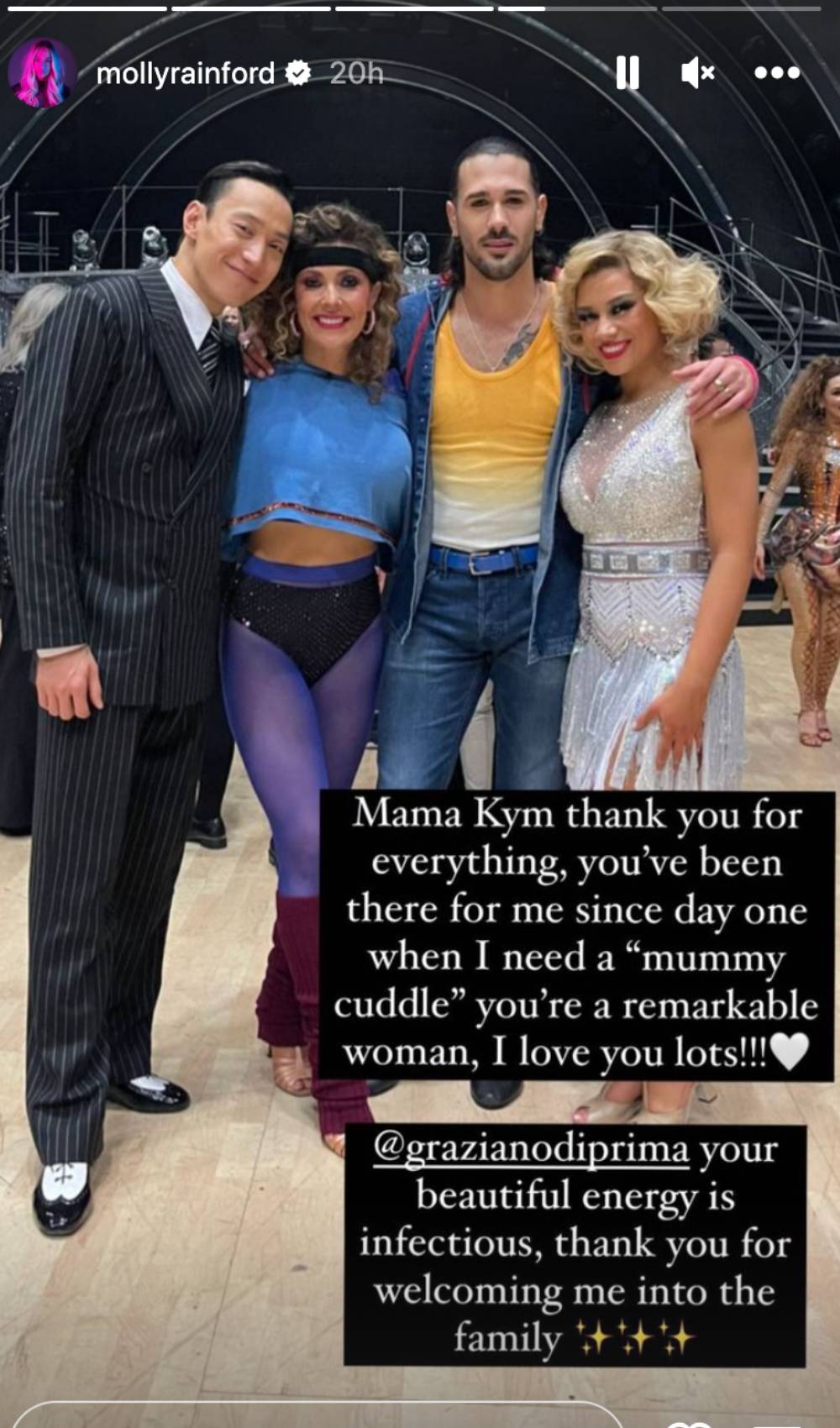 Molly Rainford praises Kym Marsh following Strictly dance off