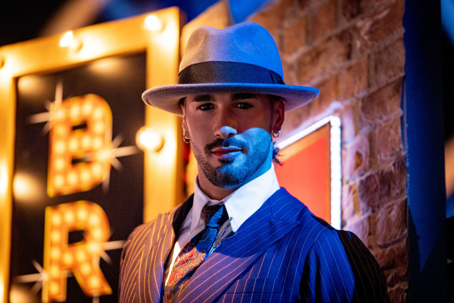 Graziano Di Prima in a hat on Strictly Come Dancing