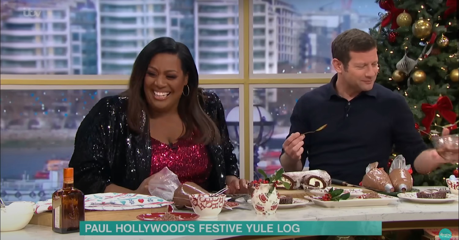Alison Hammond and Dermot O'Leary laughing on This Morning