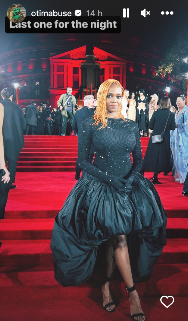 Oti Mabuse posing on the red carpet