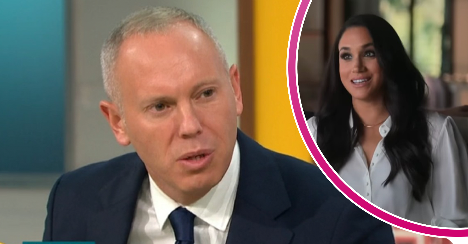 Rob Rinder on GMB today, Prince Harry and Meghan looking disgusted