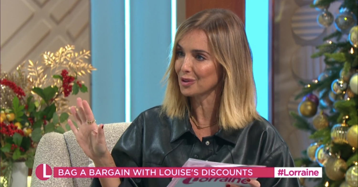Louise Redknapp talking on Lorraine