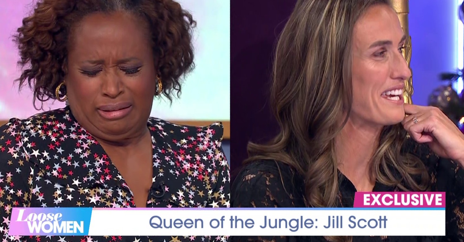 Charlene White and Jill Scott smiling on Loose Women