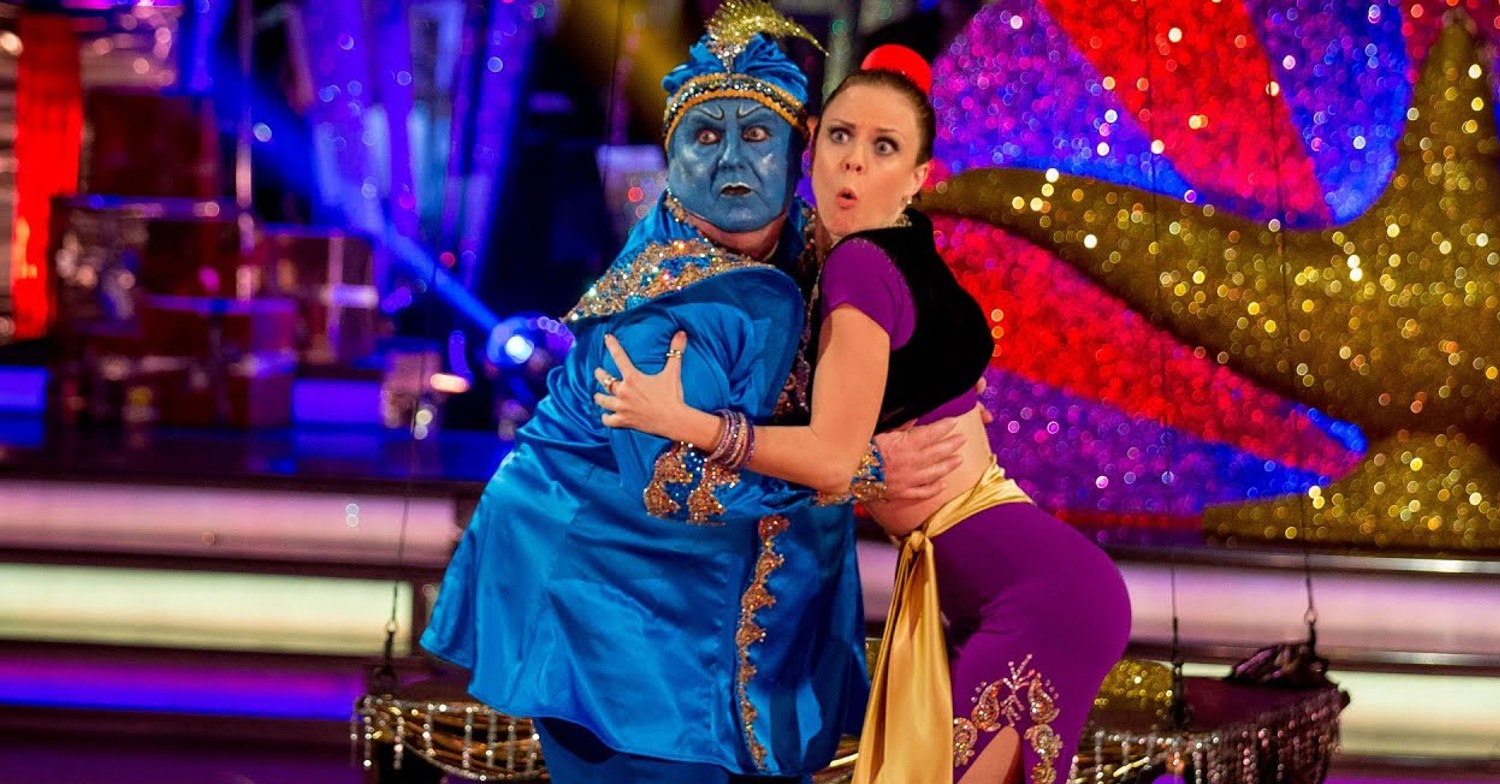 Russell Grant dancing on Strictly Come Dancing