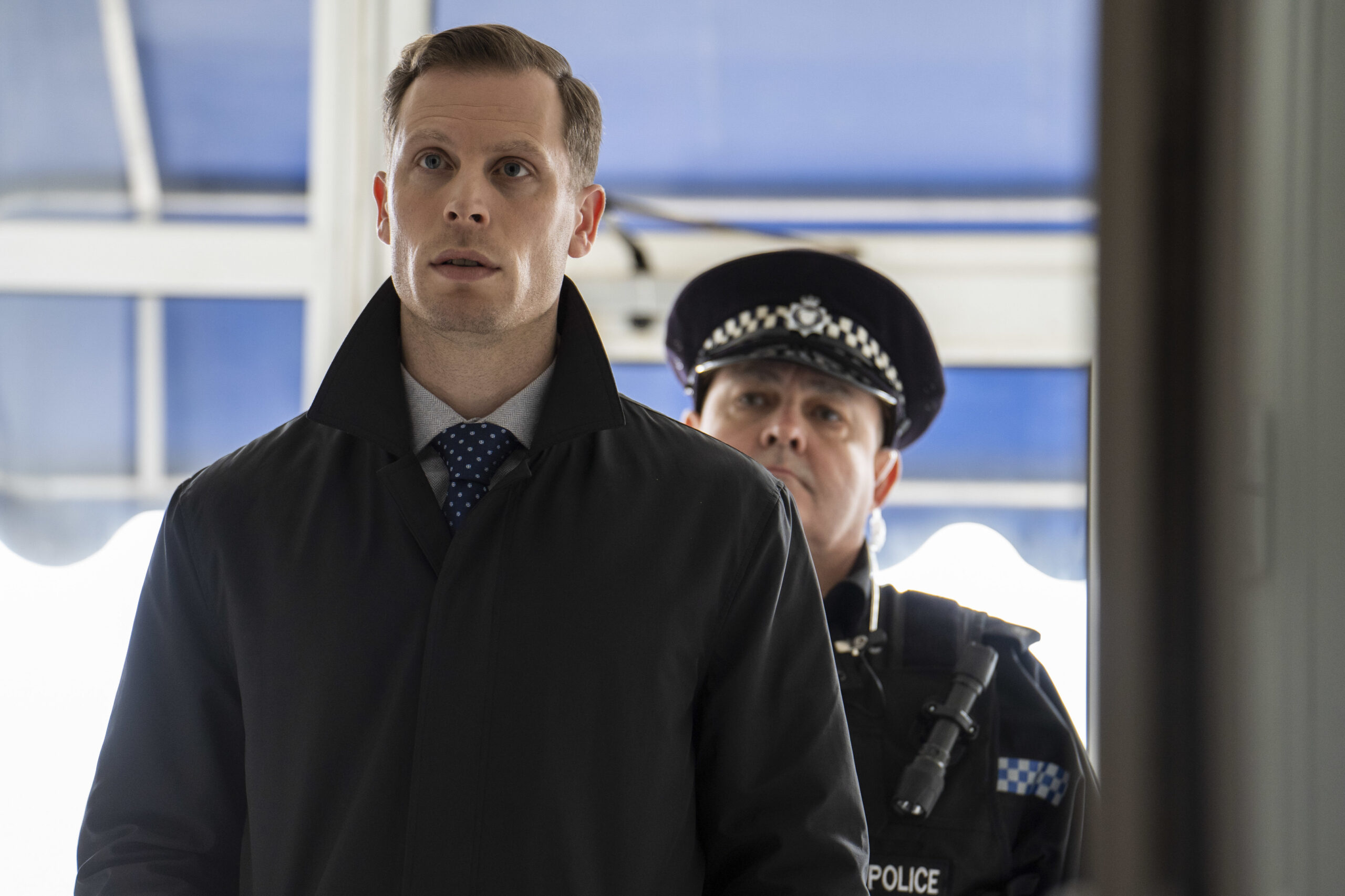 George Layborn walks into a house in Strike