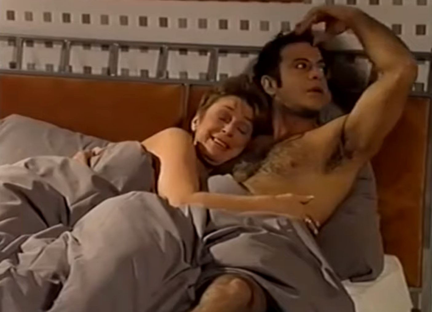 Coronation Street's Deirdre and Dev cuddle up in bed together