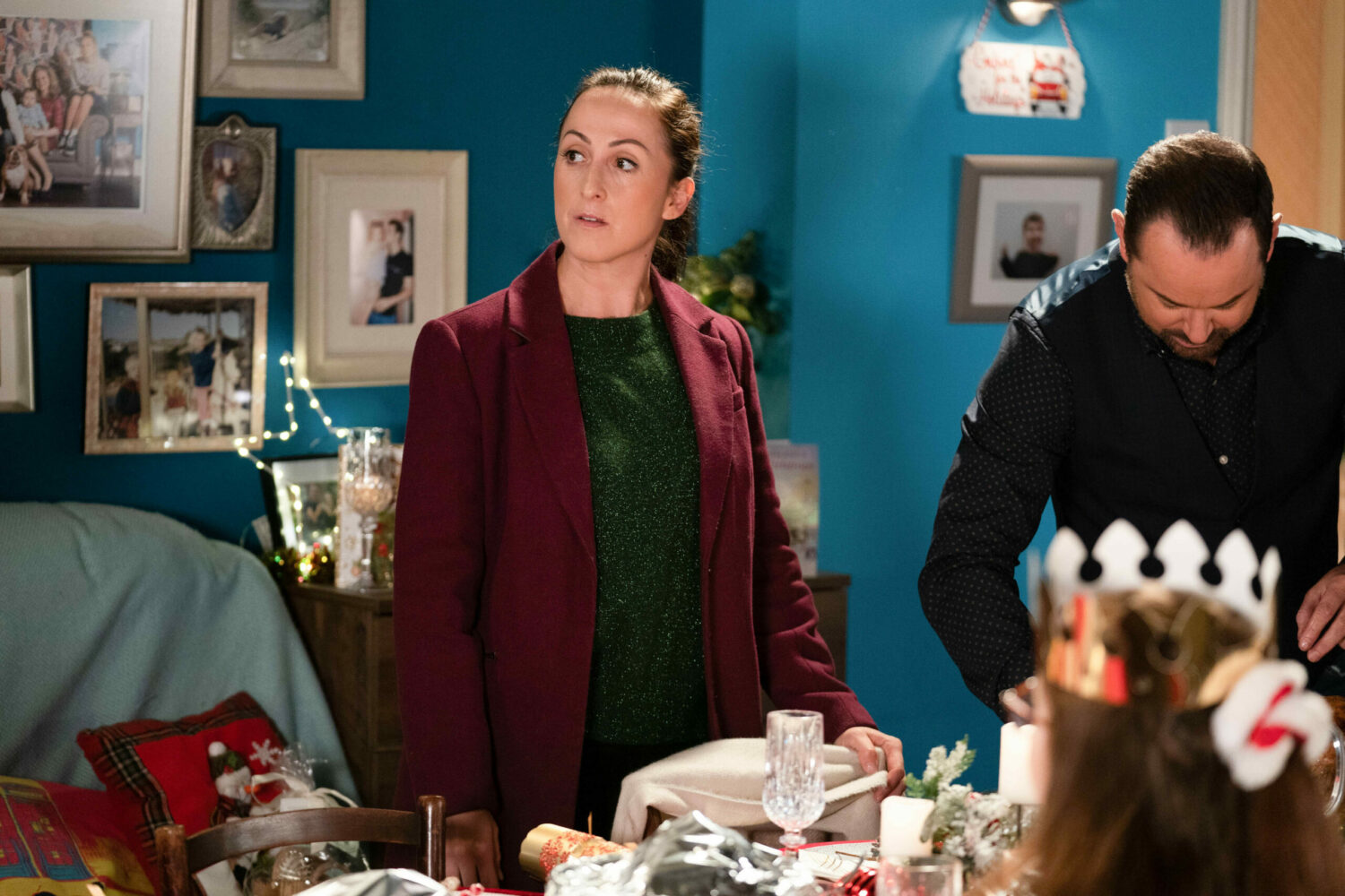 Sonia Fowler looking worried in EastEnders