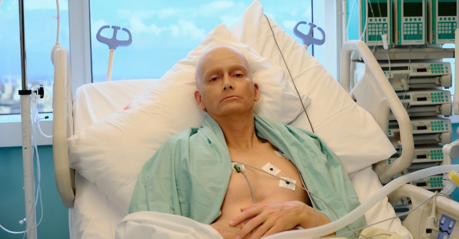 David Tennant in character as Alexander Litvinenko in the ITVX drama