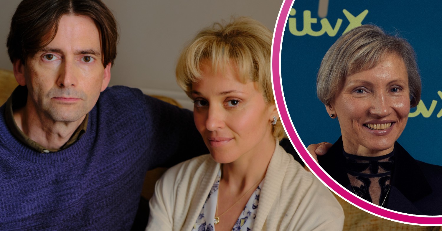 David Tennant and Margarita Levieva in character with Marina Litvinenko