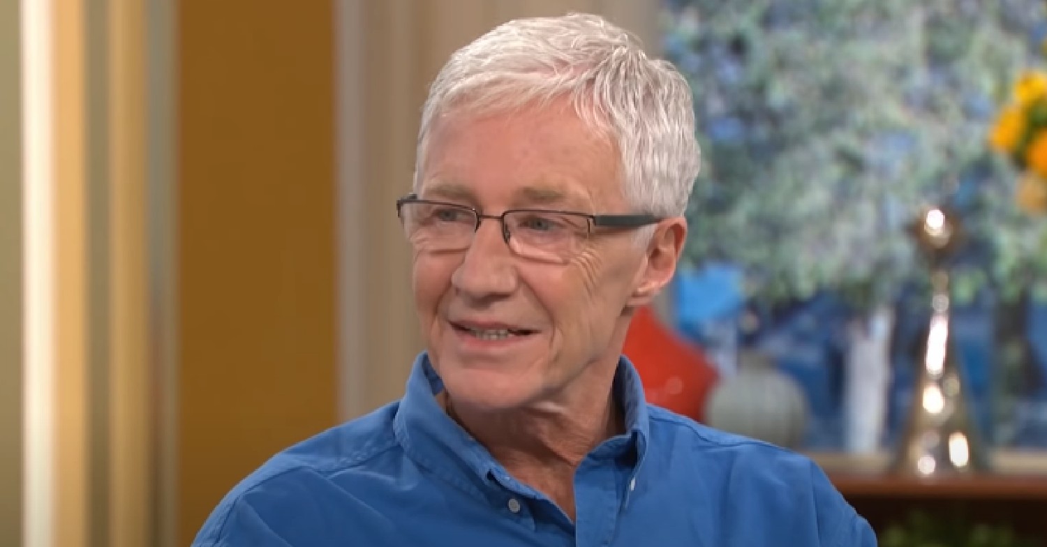 Paul O'Grady smiling during interview on This Morning