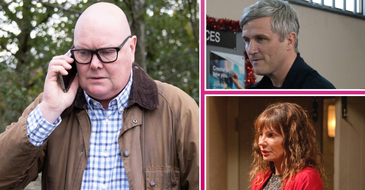 Emmerdale's Paddy Caleb and Chas in three-way comp image