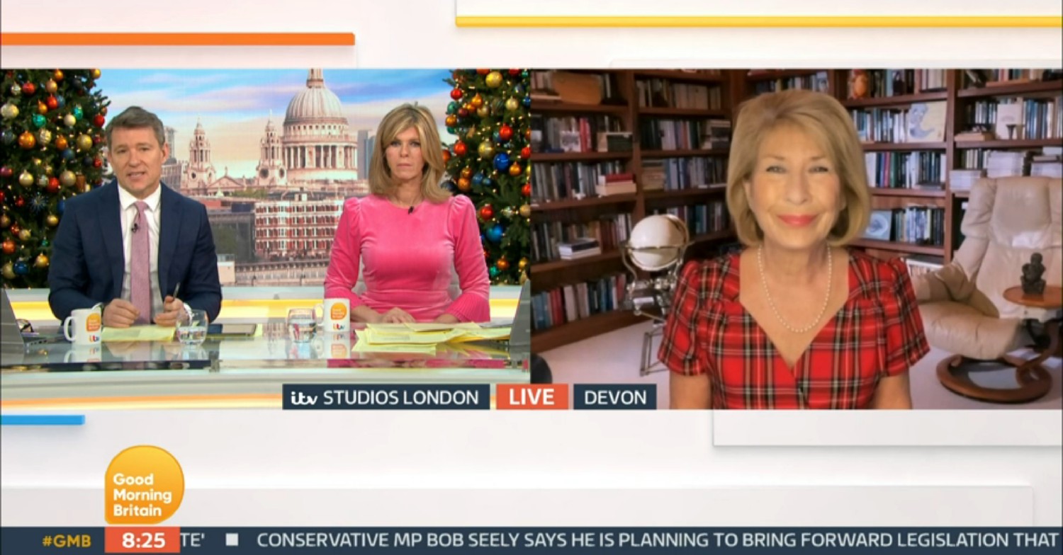 Ben Shephard and Kate Garraway speaking to Jennie Bond on GMB today