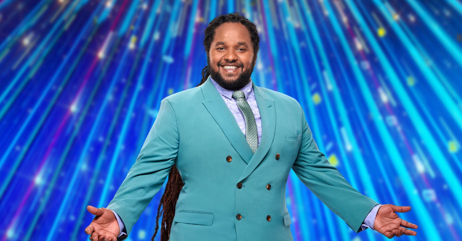 Hamza Yassin smiling in Strictly Come Dancing tour shot