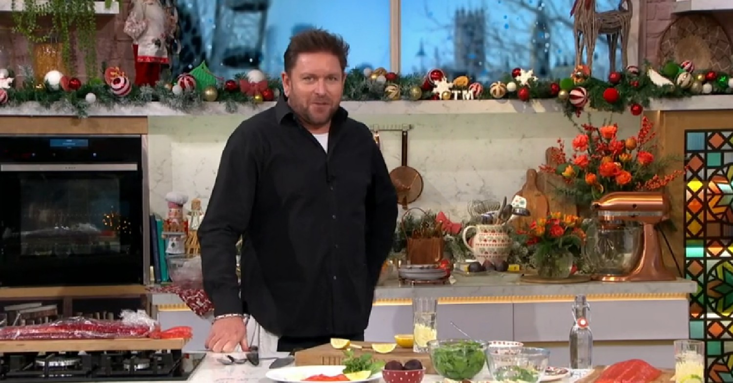 James Martin cooking in the This Morning kitchen today