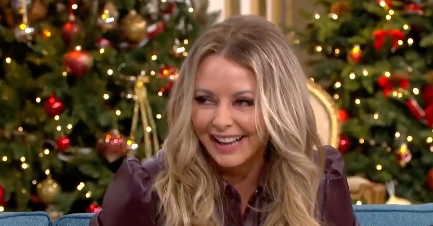 Carol Vorderman laughing on This Morning today