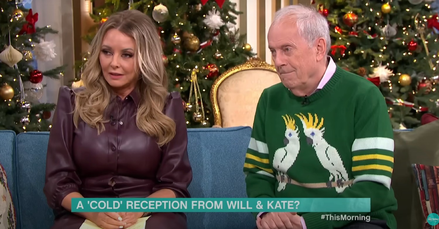 Carol Vorderman and Gyles Brandreth on This Morning today 