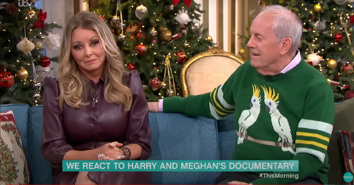 Carol Vorderman and Gyles Brandreth on This Morning today