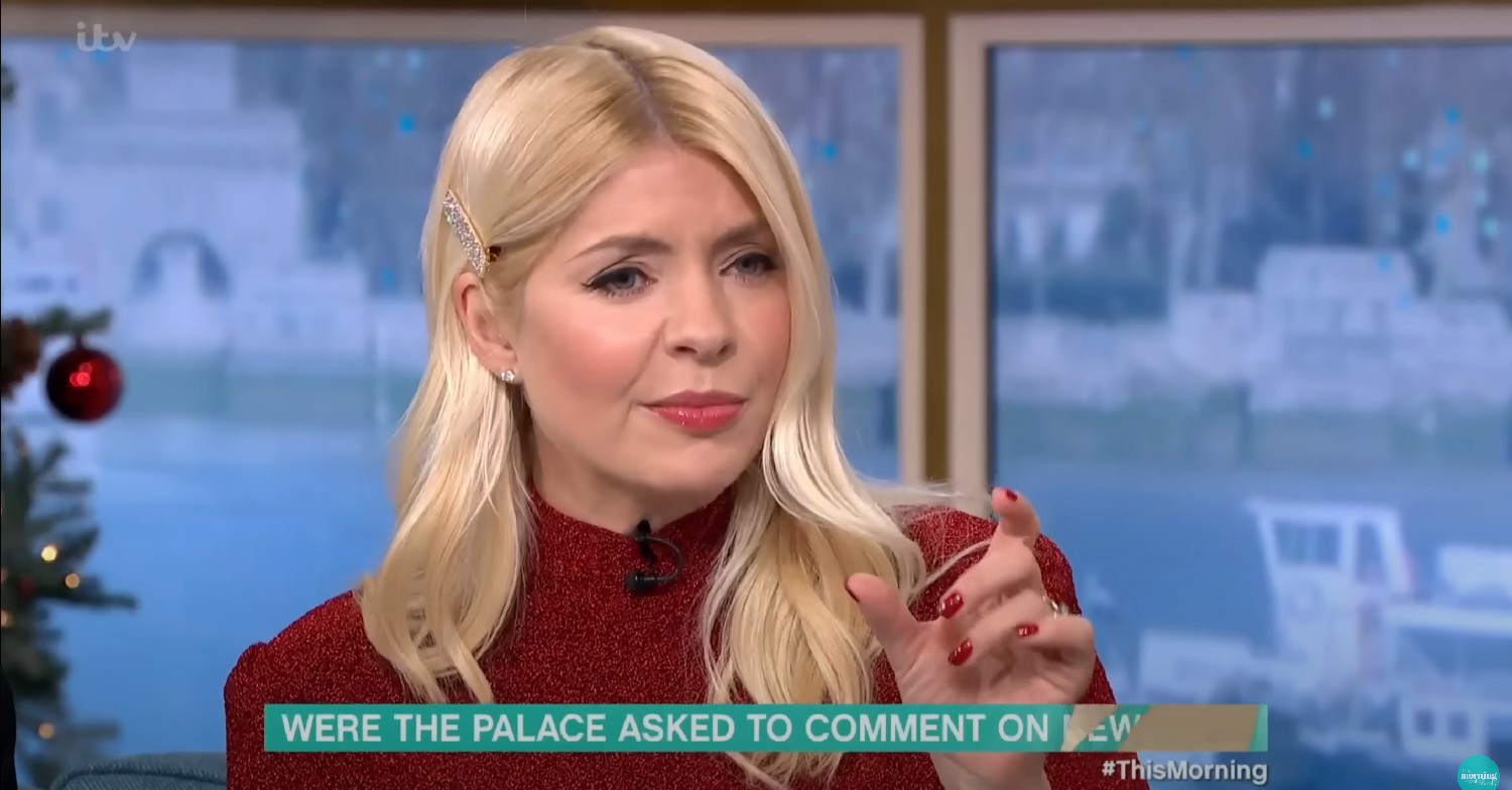Holly Willoughby on This Morning today 