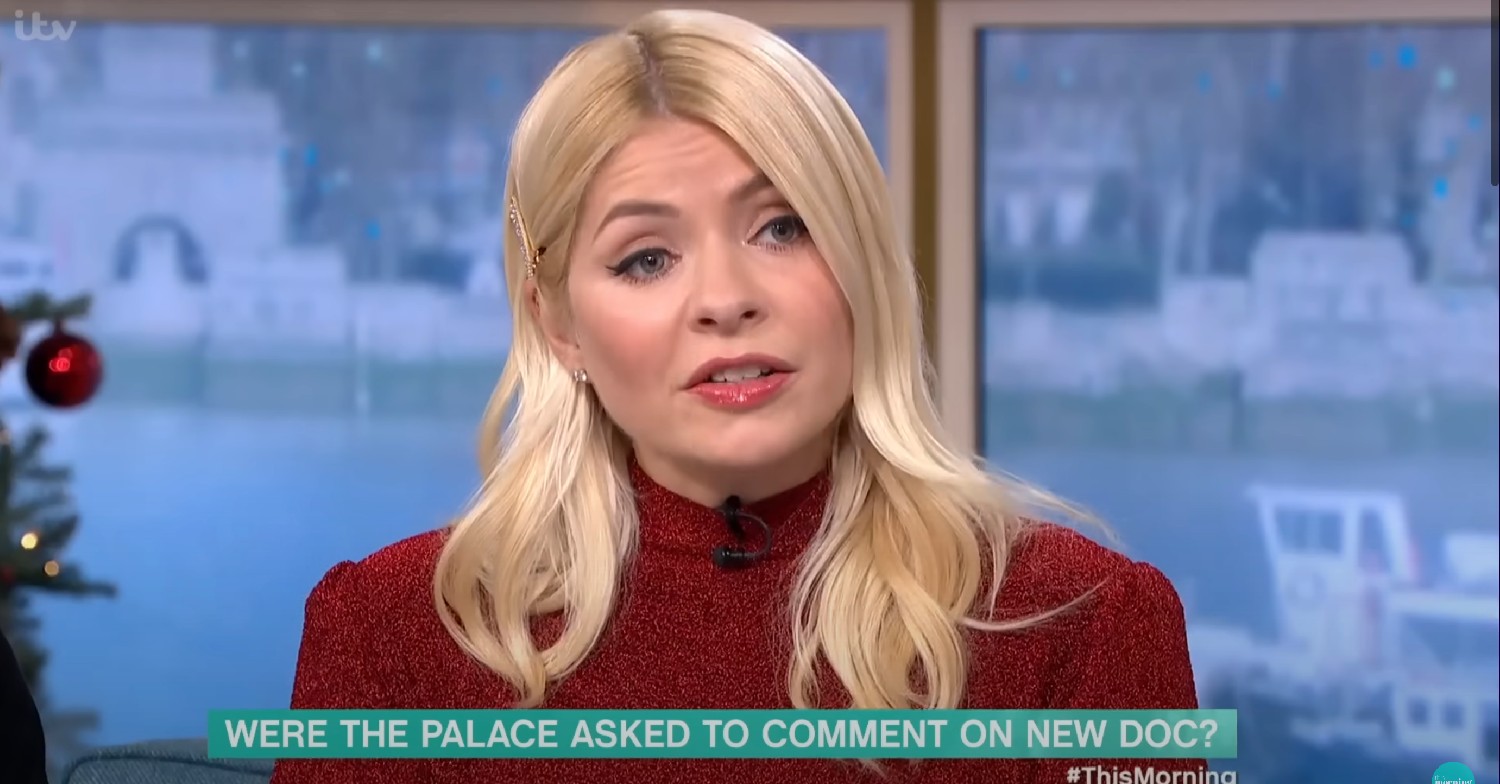Holly Willoughby on This Morning today 
