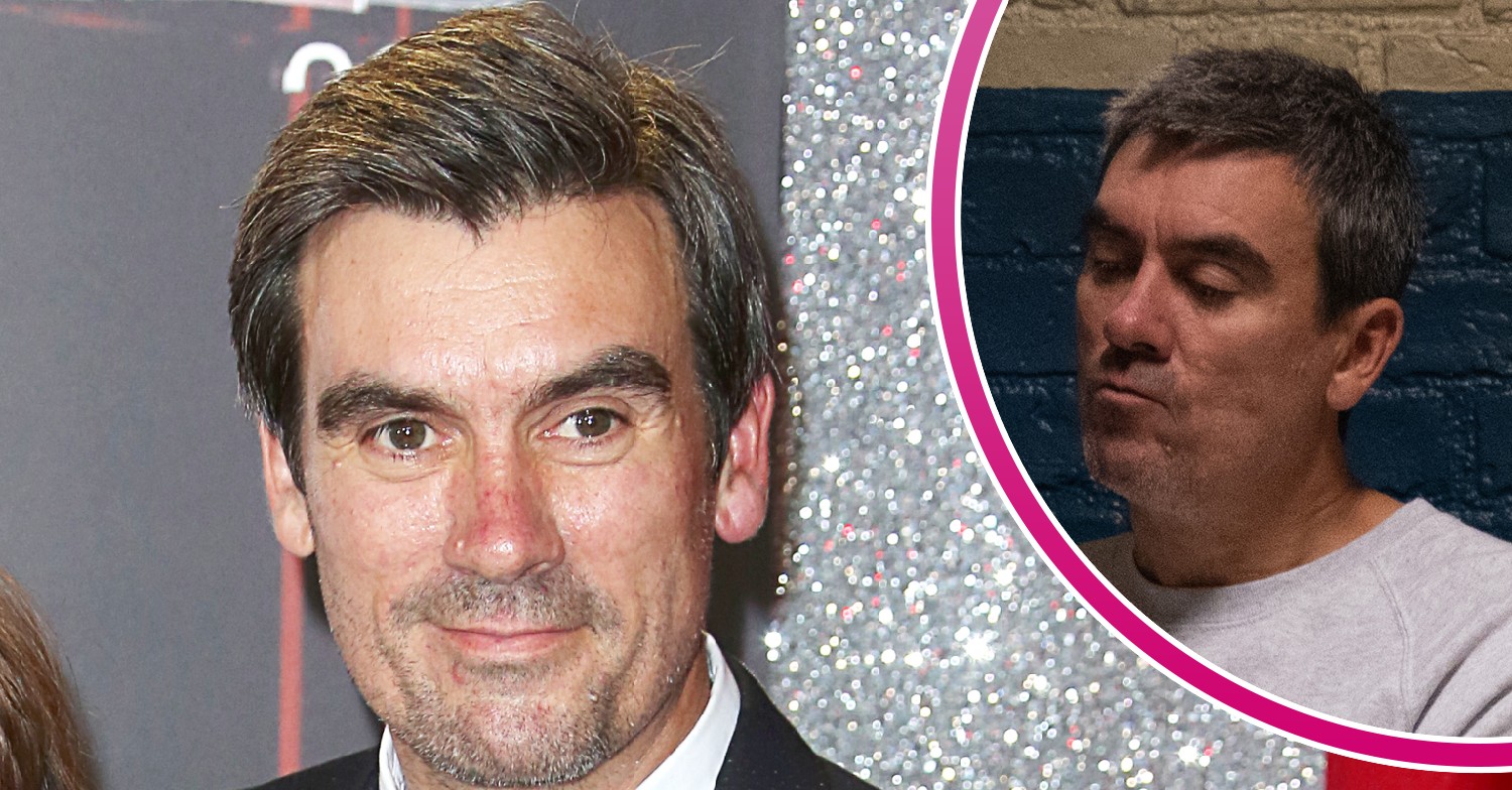 Emmerdale star Jeff Hoardly as Cain and on the red carpet