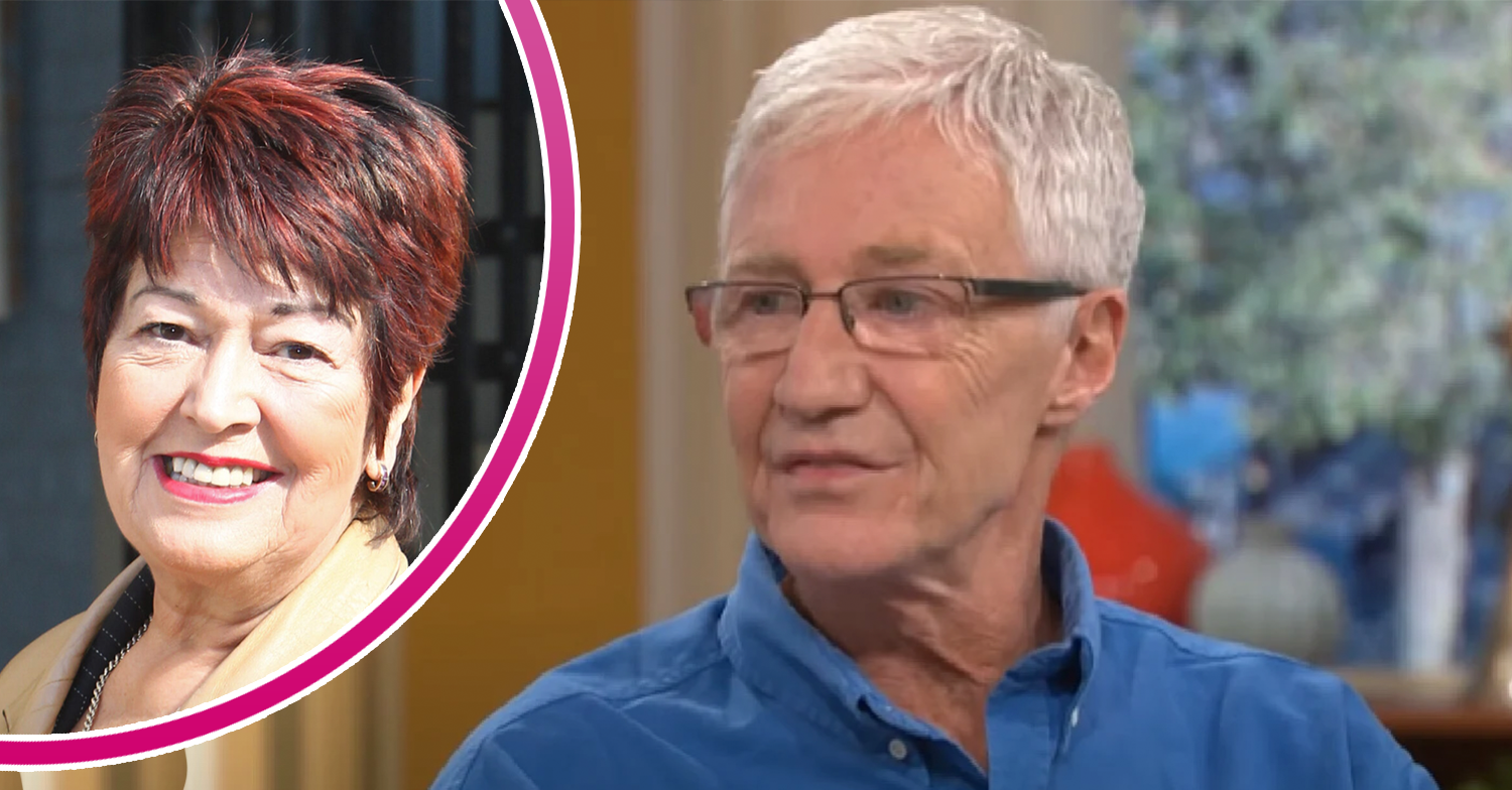 Ruth Madoc inset and Paul O'Grady chatting