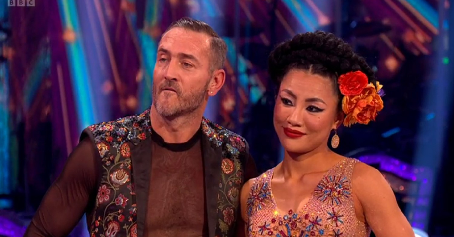 Will Mellor and Nancy Xu look unimpressed on Strictly