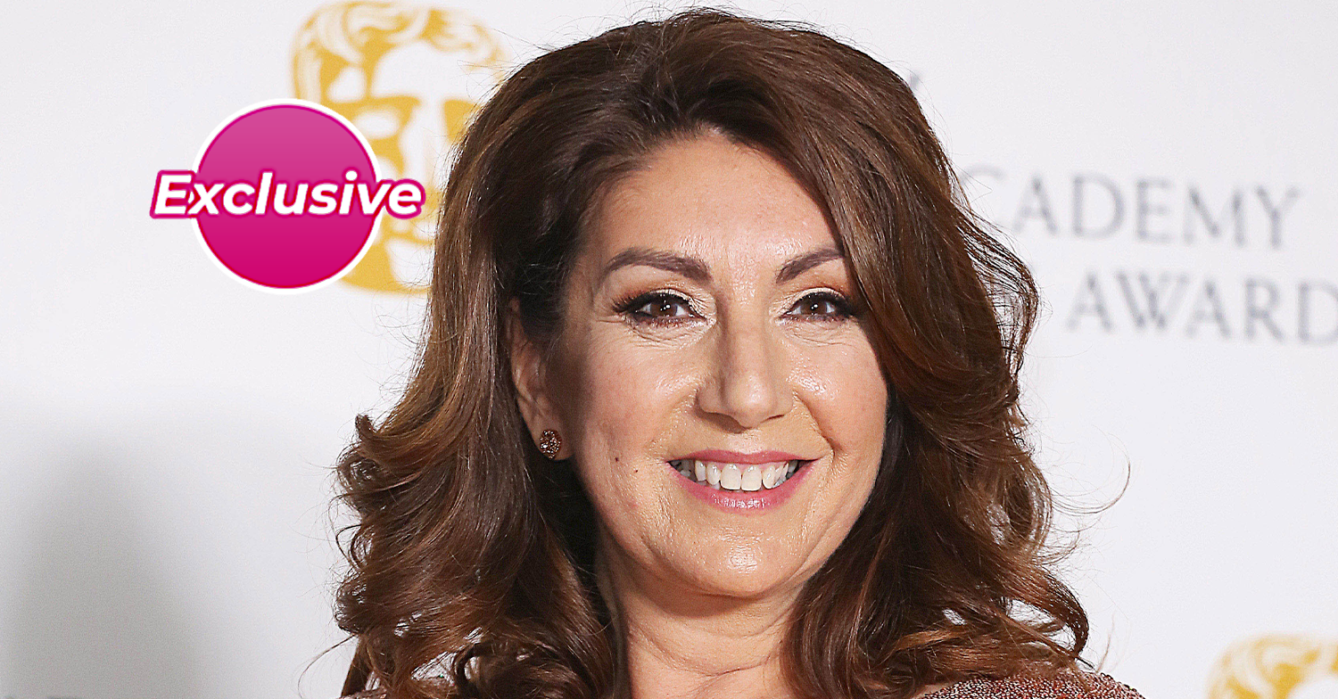 Jane McDonald smiling to camera