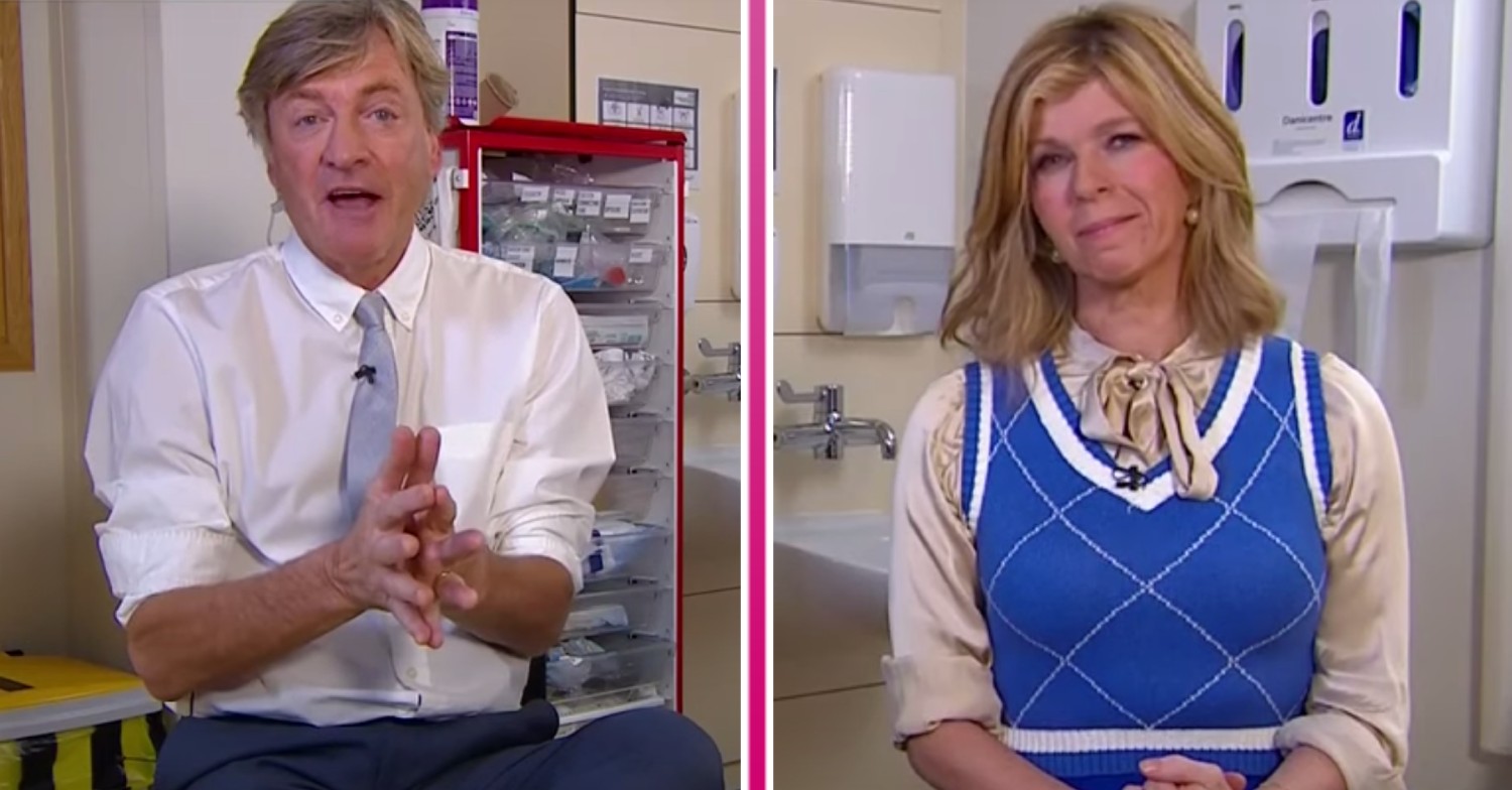 GMB today saw Richard Madeley and Kate Garraway broadcast from a hospital