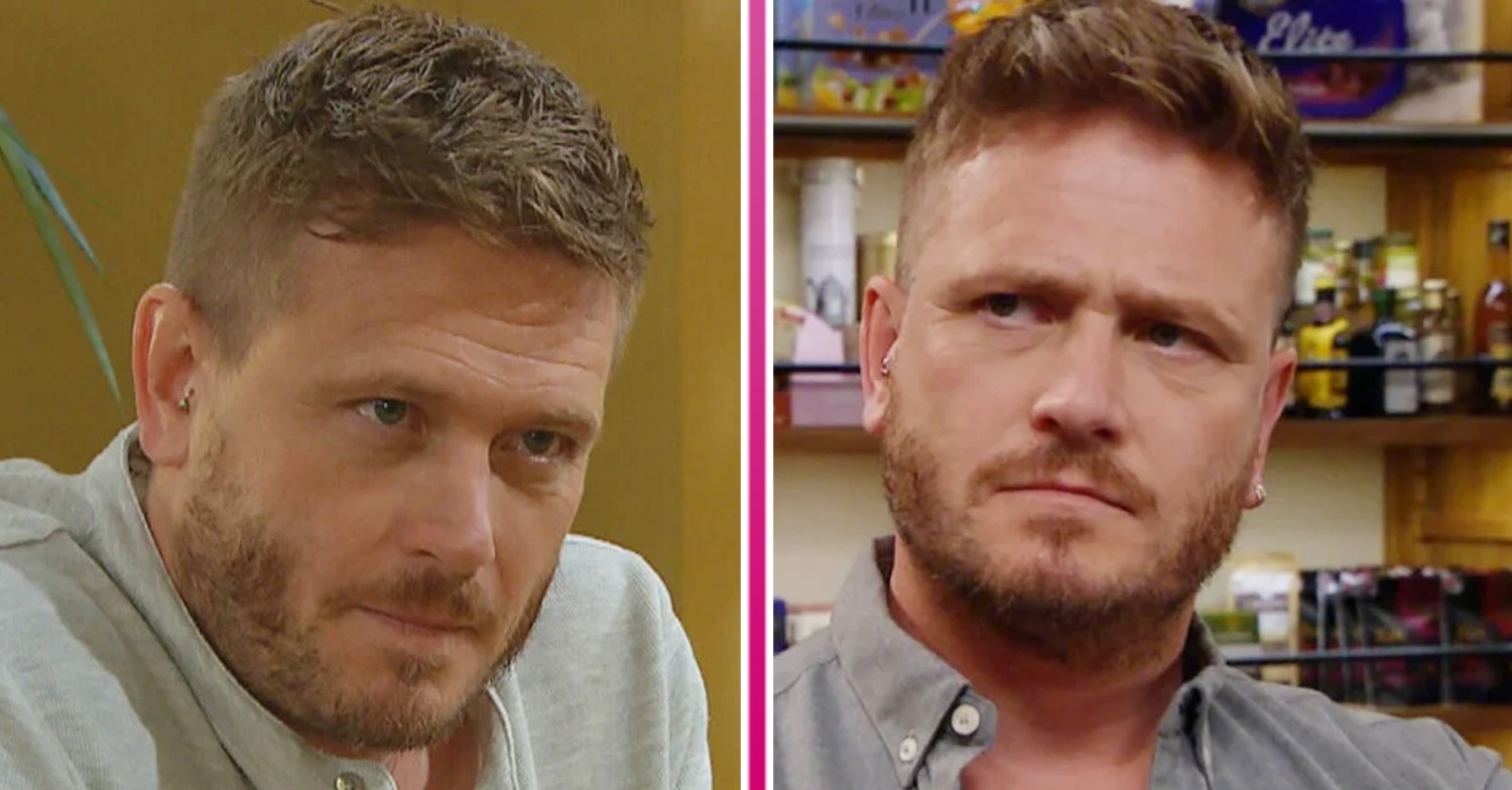 David looking worried in Emmerdale