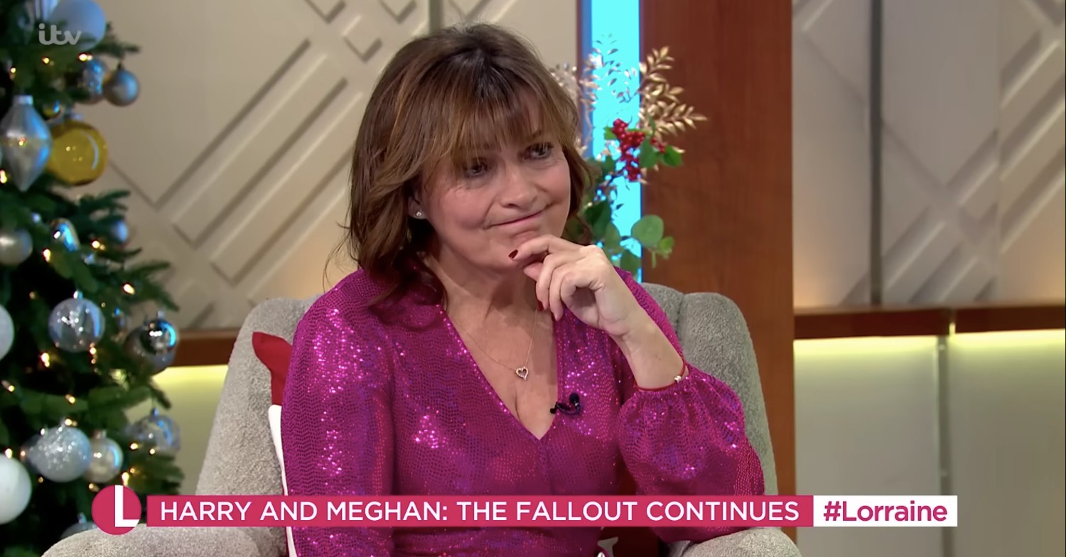 Lorraine Kelly on her ITV show today