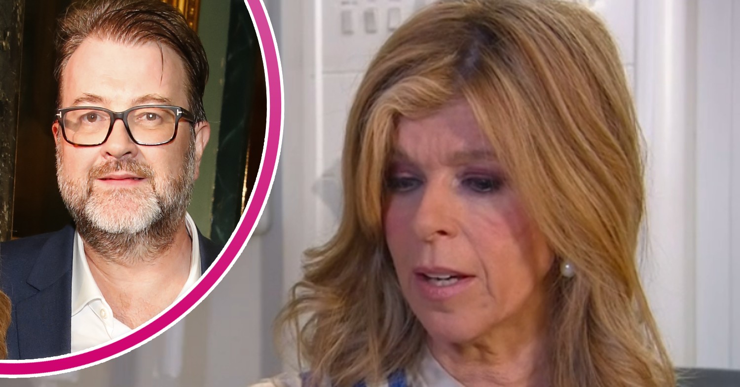 Husband Derek Draper smiling and Kate Garraway on GMB