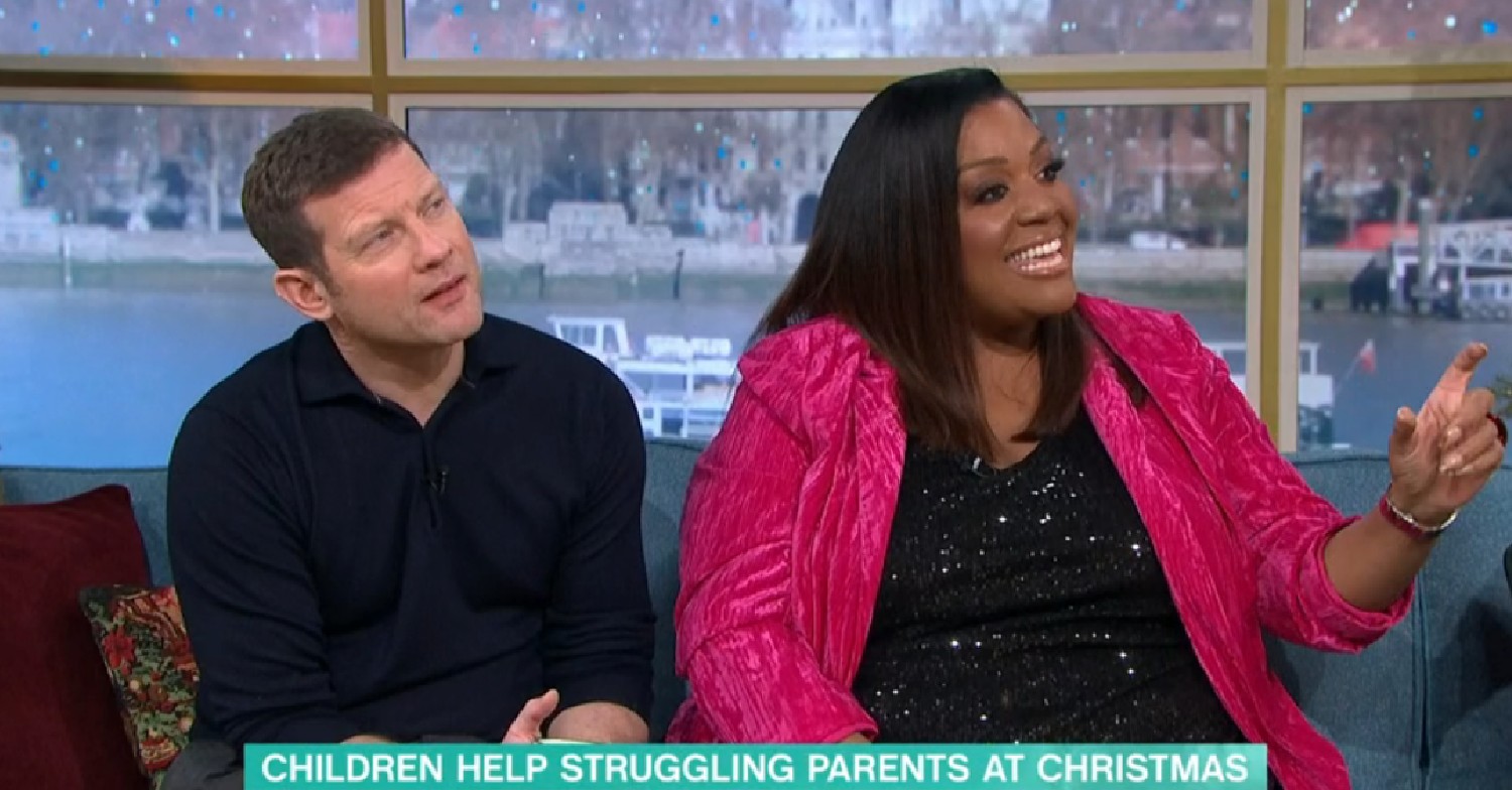 Dermot O'Leary and Alison Hammond listen to Vanessa Feltz on This Morning today