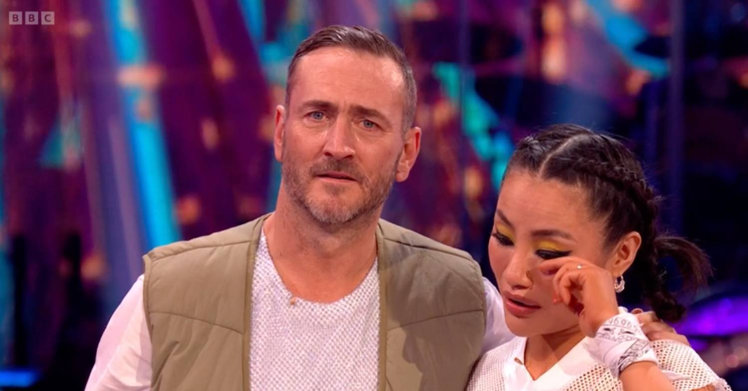 Strictly star Will Mellor reacts to losing the dance off