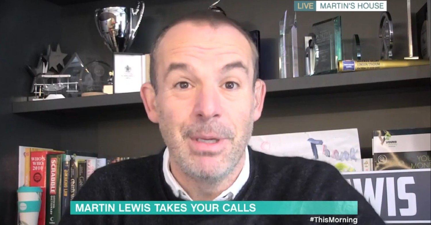 Martin Lewis on This Morning today