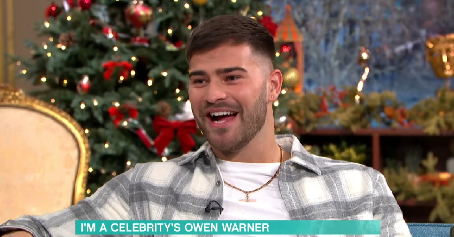 Owen Warner smiling during This Morning today