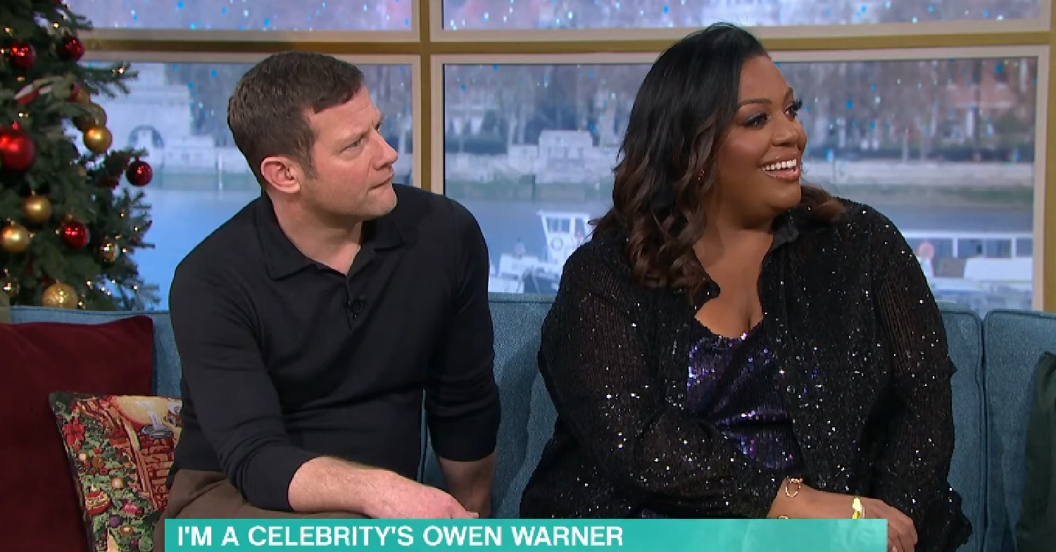 Dermot and Alison interviewing guest on This Morning today