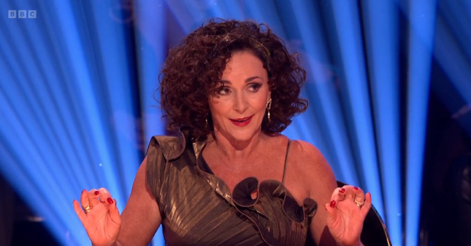 Shirley Ballas giving feedback on Strictly