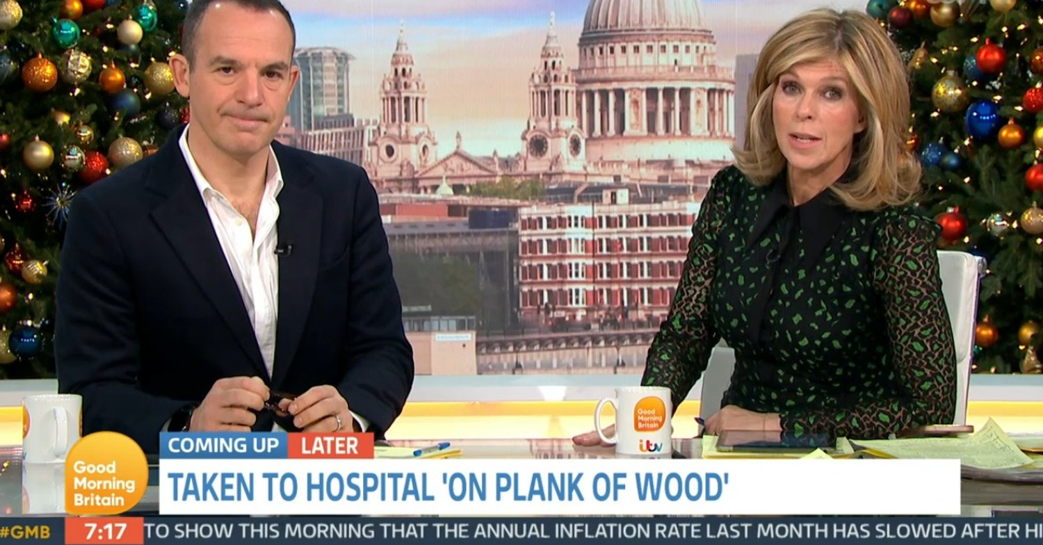 Martin Lewis and Kate Garraway on GMB today
