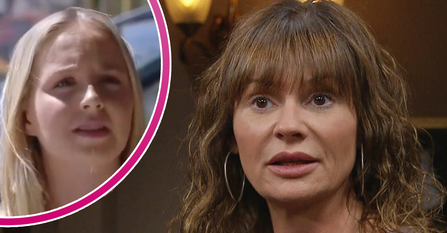 Emmerdale's Belle and Chas look annoyed in comp image