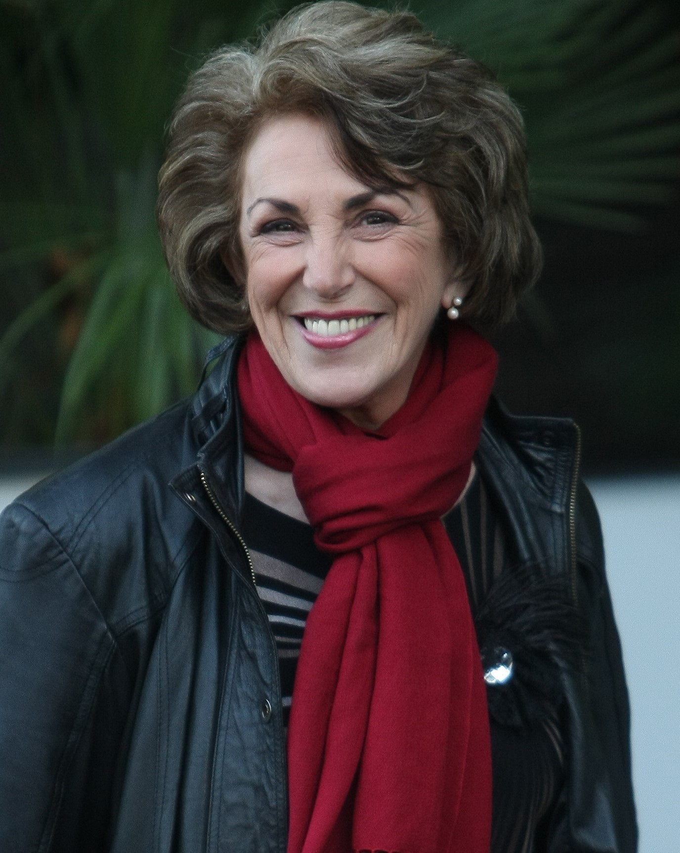 Edwina Currie smiling outside ITV Studios