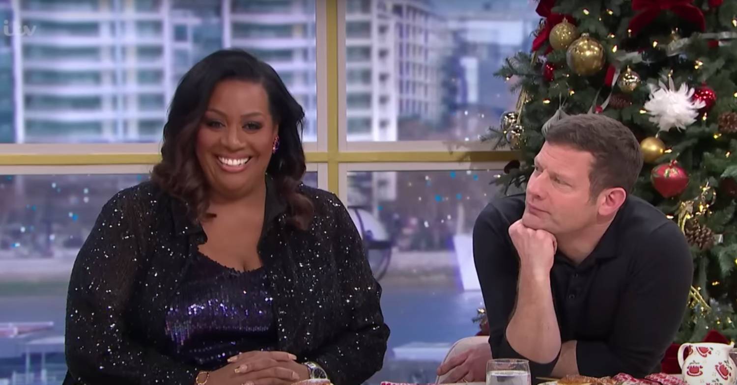ITV This Morning hosts Dermot O'Leary and Alison Hammond sit together
