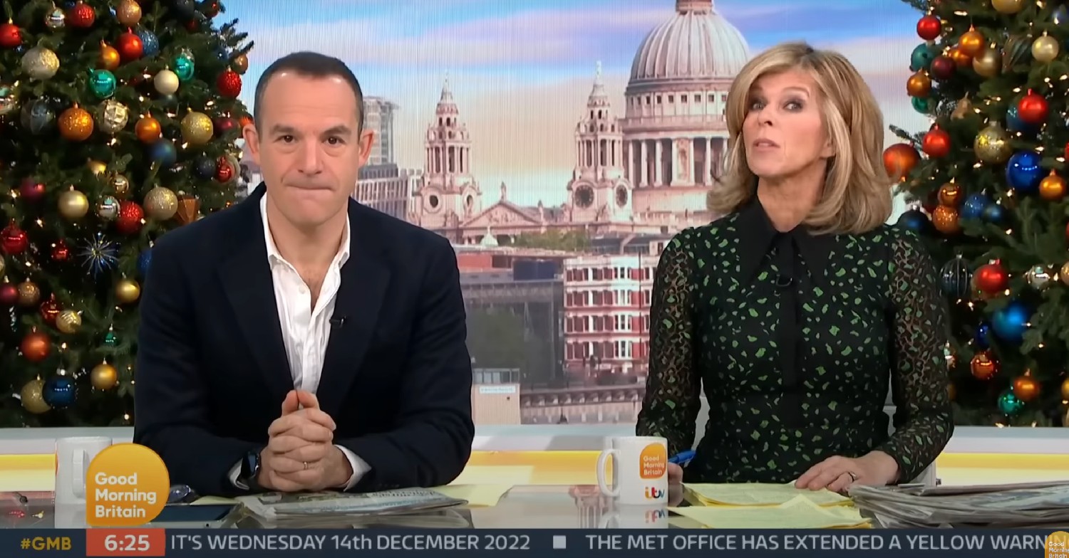 Martin Lewis and Kate Garraway on GMB today 