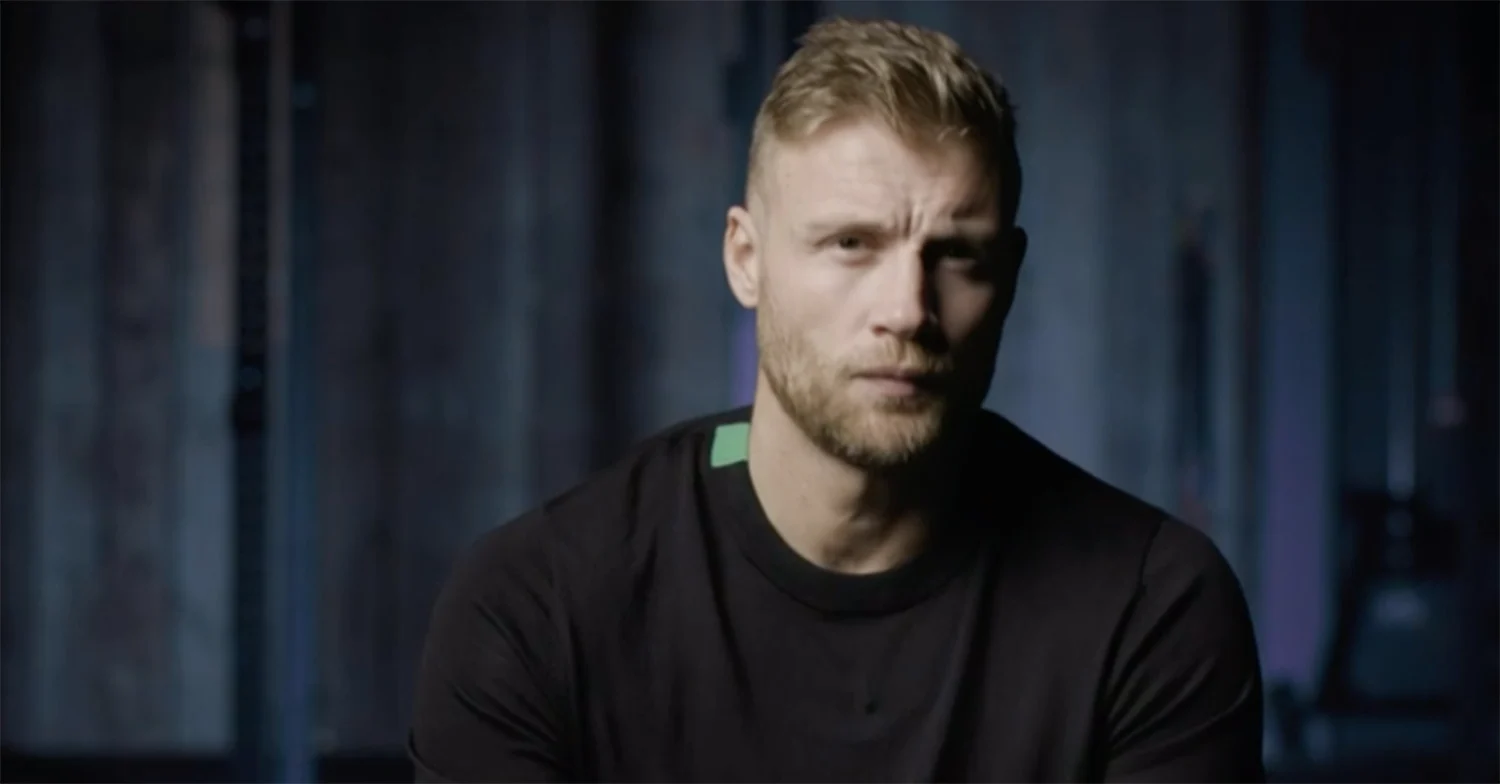 Top Gear star Freddie Flintoff looking concerned