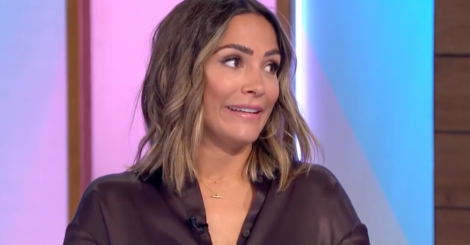 Frankie Bridge smiling on Loose Women