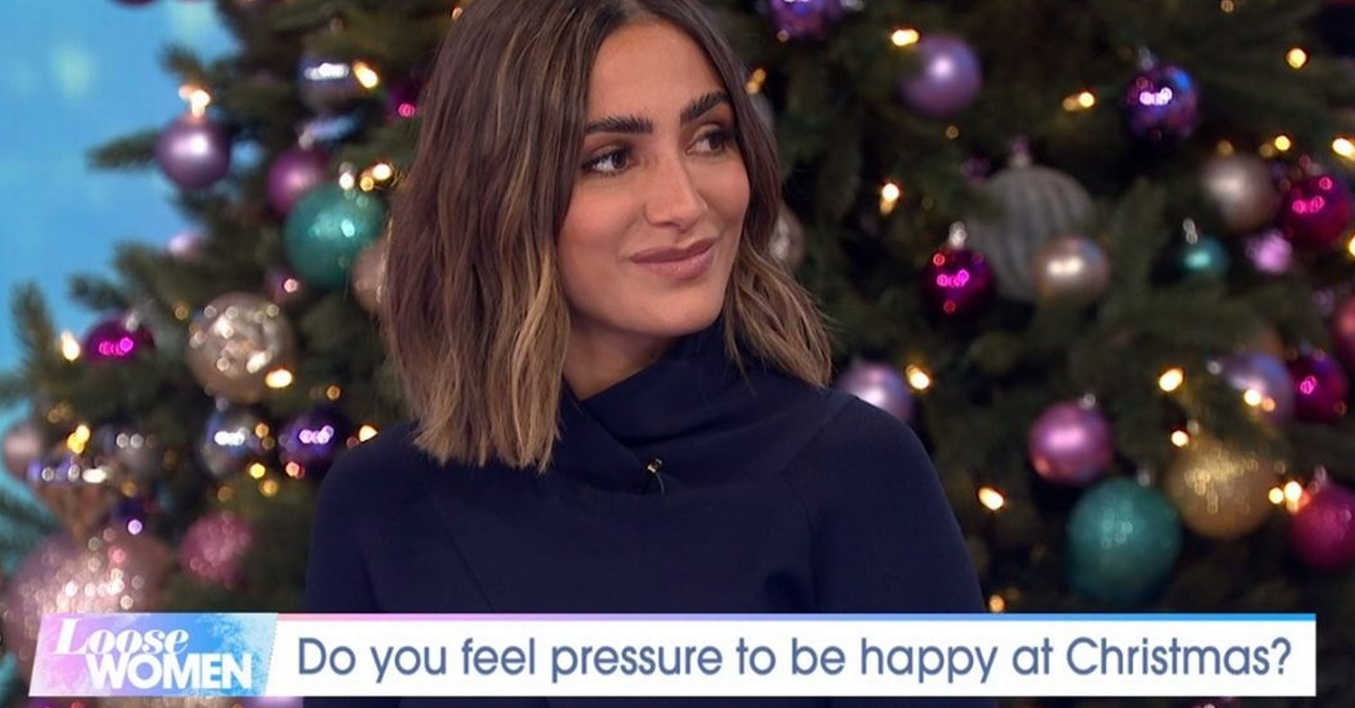 Frankie Bridge smiling on Loose Women