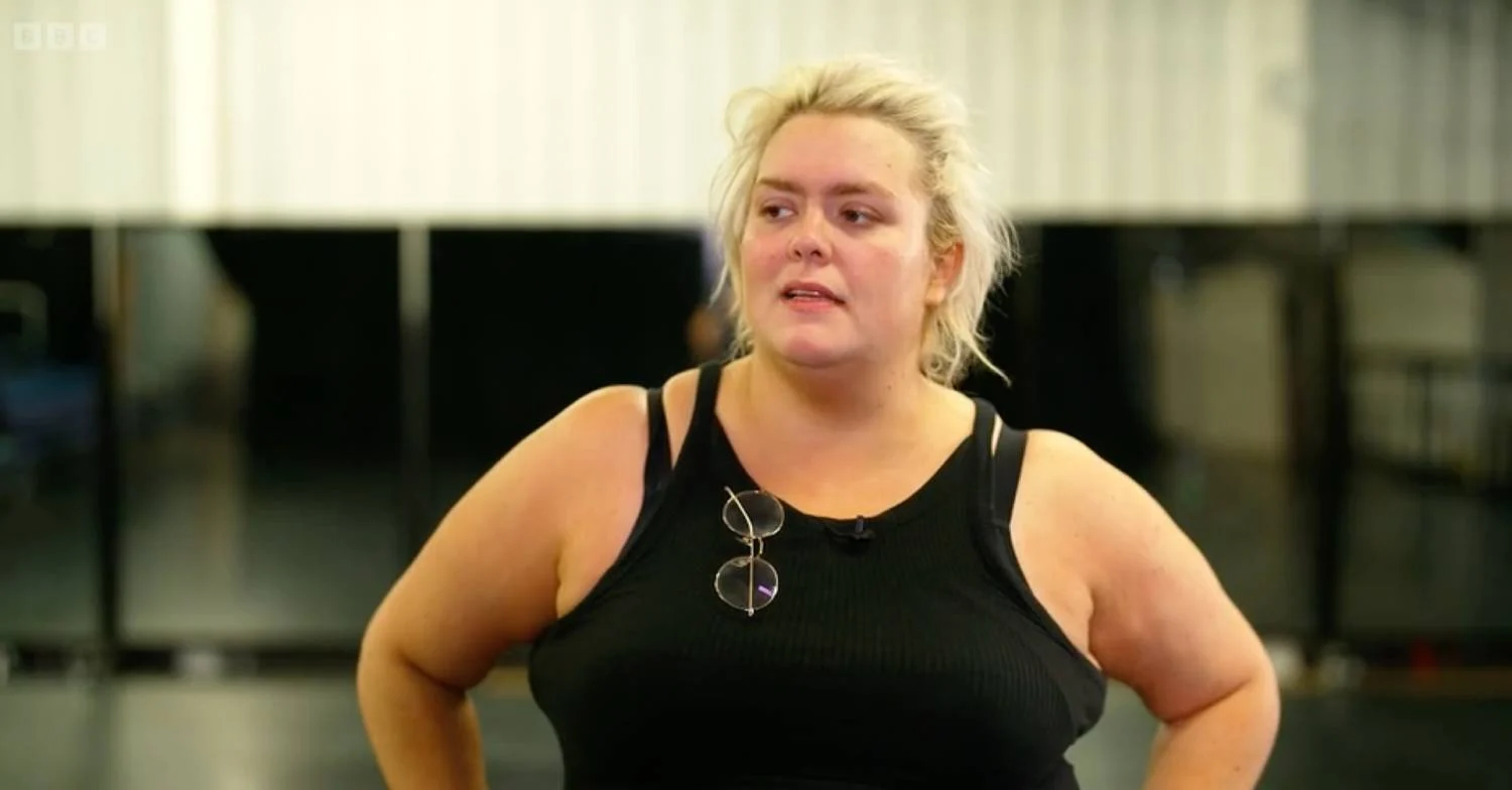 Jayde Adams behind the scenes of Strictly 