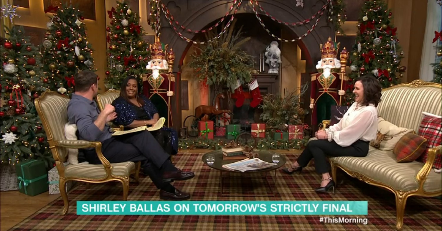Dermot O'Leary and Alison Hammond speaking to Shirley Ballas on This Morning 